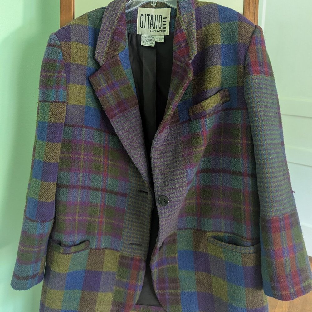 NWOT Vintage Patchwork Blazer Coat